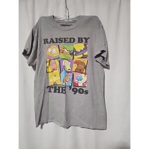 Nickelodeon Raised By The '90's Gray T-Shirt Men's Size Medium